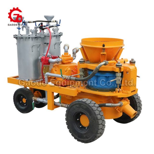 Gaodetec GSZ3000A 5m3/h pneumatic Shotcrete Machine for sale